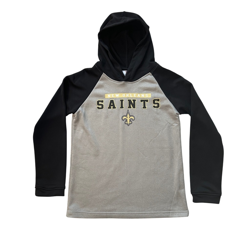 NFL‎ Team Apparel Saints Hoodie Youth Large 12/14 Long Sleeve Pullover